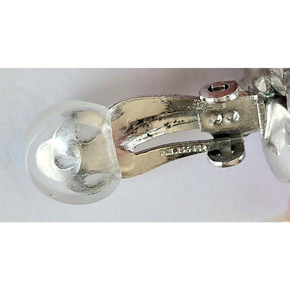 Vintage Crown TrifarI Pearl Clip-On Earrings 50s EXQUISITE MCM Philippe - Picture 5 of 9